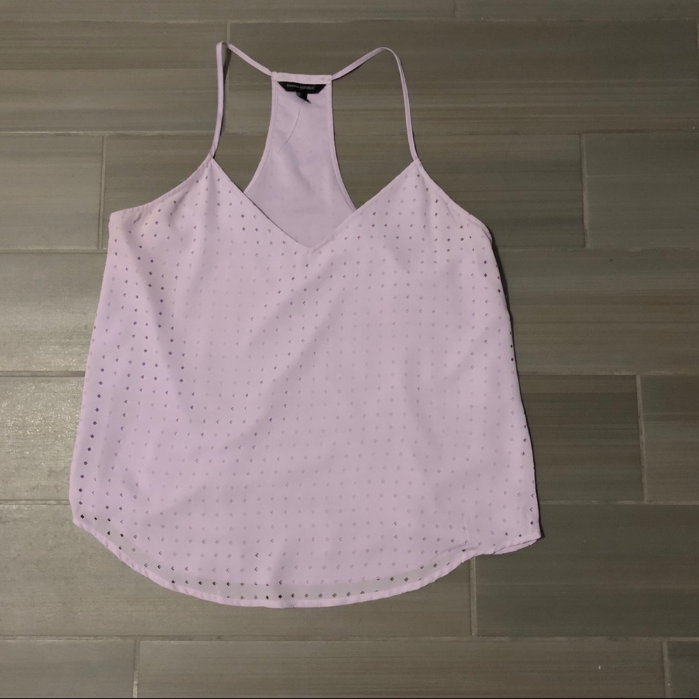 Banana Republic lavender purple perforated tank